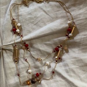 Red and gold necklace